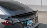 VR Aero Gloss Carbon Fiber Trunk Spoiler Tesla Model 3 2018+ - FD Racing