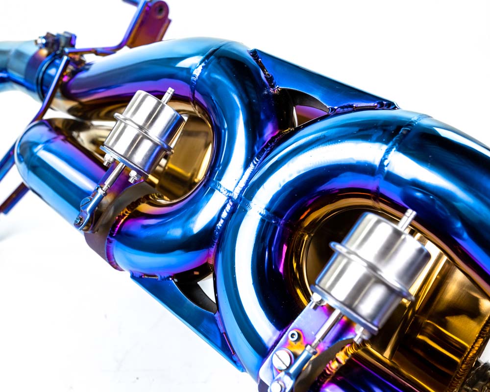 VR Performance Audi R8 2020+ Blue Titanium Exhaust System