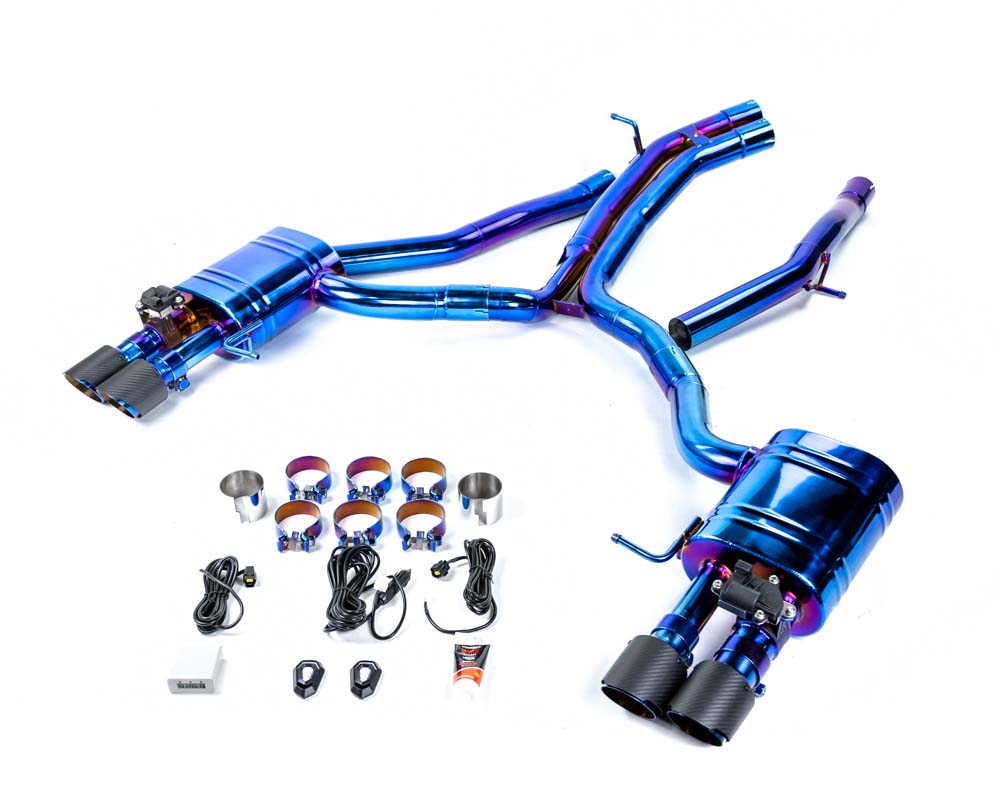 VR Performance Audi B9 RS4 Titanium Valvetronic Exhaust System With Carbon Fiber Tips - FD Racing