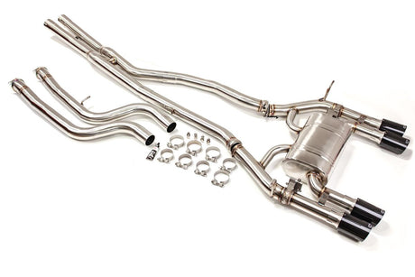 VR Performance Stainless Valvetronic Exhaust System with Carbon Tips BMW M3 | M4 F8x 2015-2020 - FD Racing