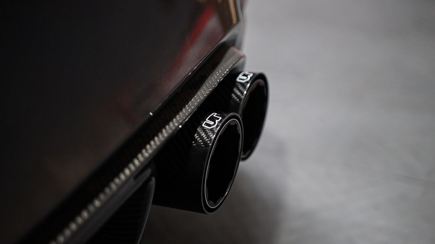 VR Performance Stainless Valvetronic Exhaust System with Carbon Tips BMW M3 | M4 F8x 2015-2020