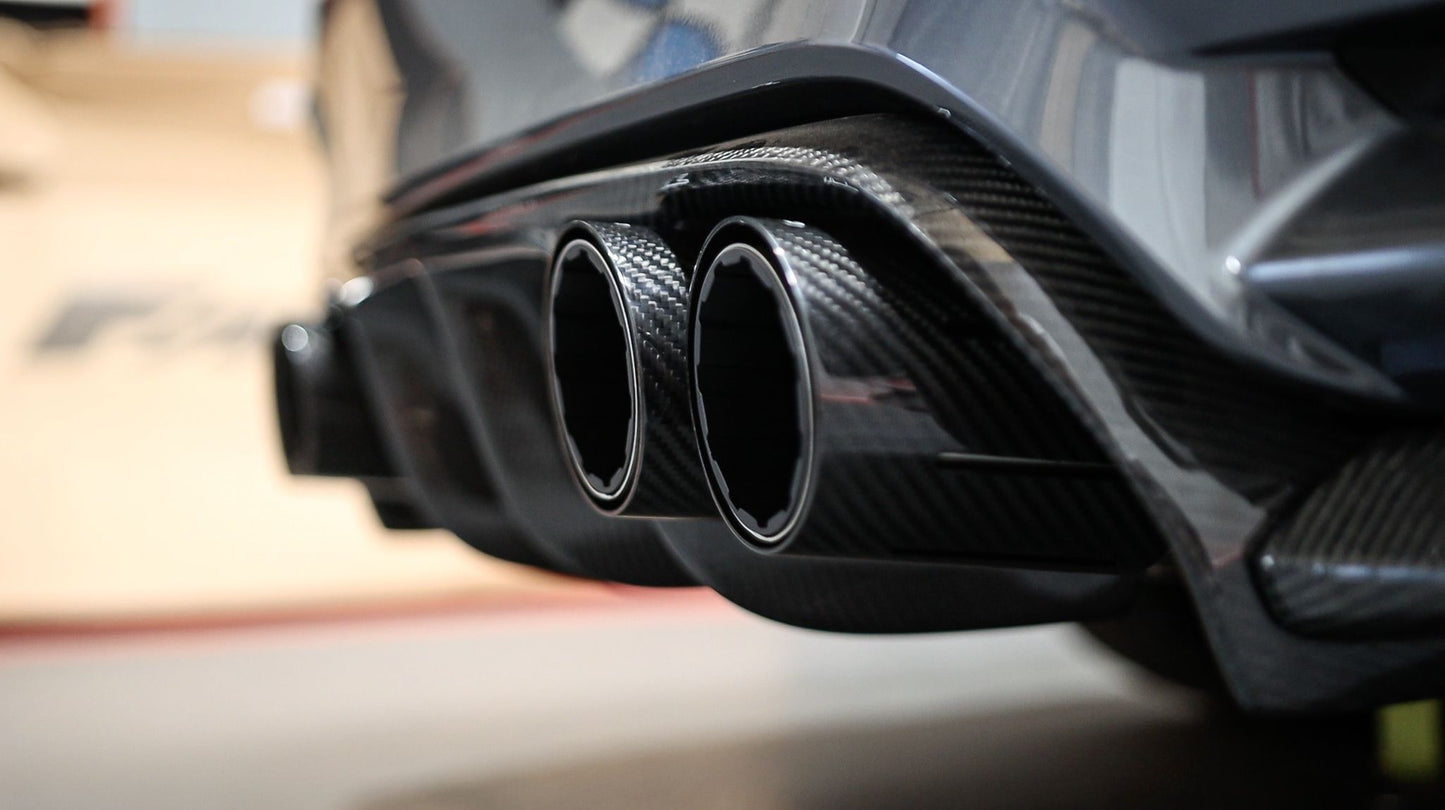 VR Performance Stainless Valvetronic Exhaust System with Carbon Tips BMW M3 | M4 F8x 2015-2020