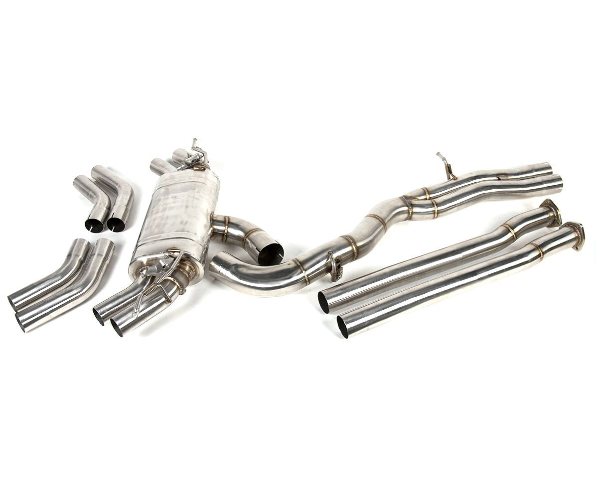 VR Performance Audi RS3 8V Stainless Valvetronic Exhaust System with Carbon Tips - FD Racing