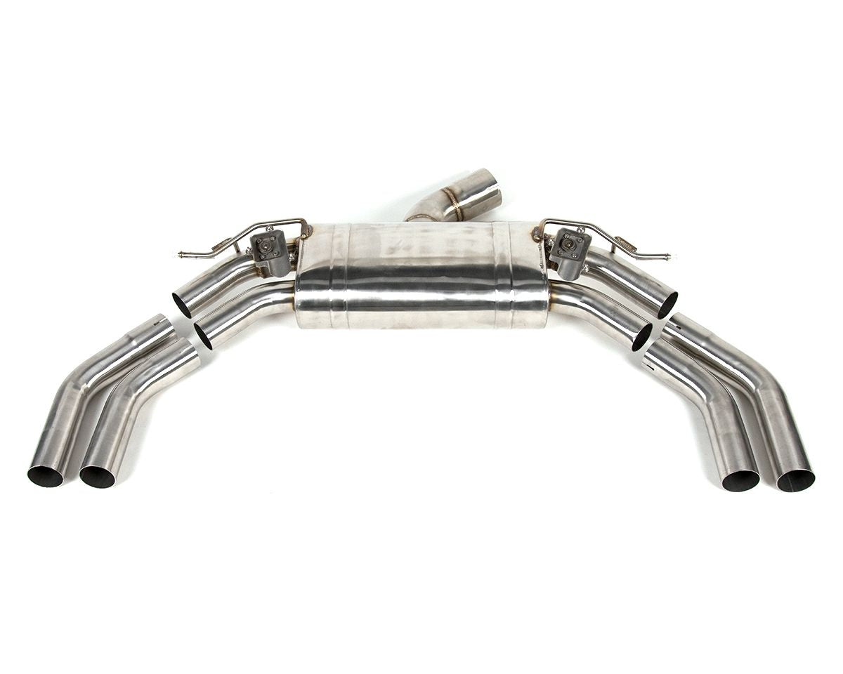 VR Performance Audi RS3 8V Stainless Valvetronic Exhaust System with Carbon Tips - FD Racing