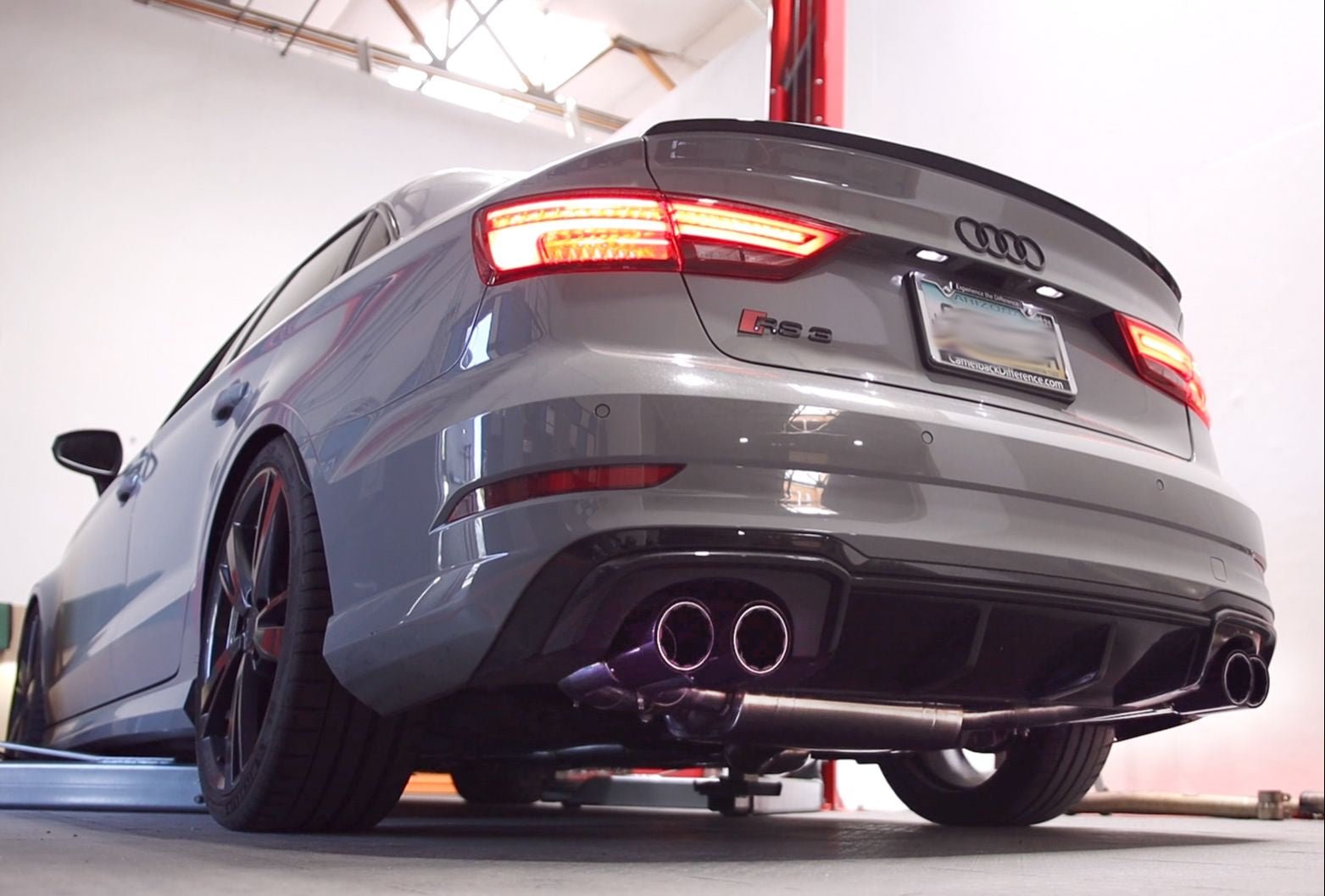 VR Performance Audi RS3 8V Stainless Valvetronic Exhaust System with Carbon Tips