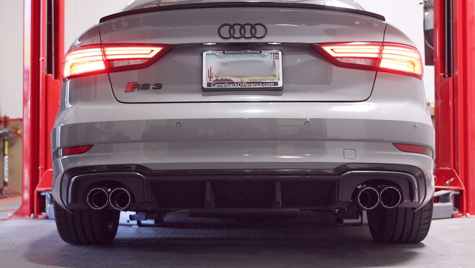 VR Performance Audi RS3 8V Stainless Valvetronic Exhaust System with Carbon Tips