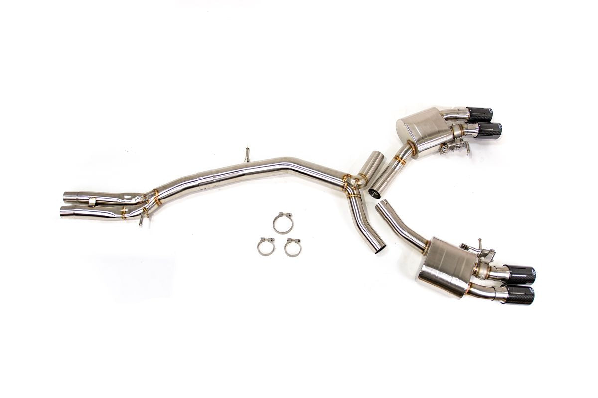 VR Performance Audi RS5 B9 Stainless Valvetronic Exhaust System with Carbon Tips