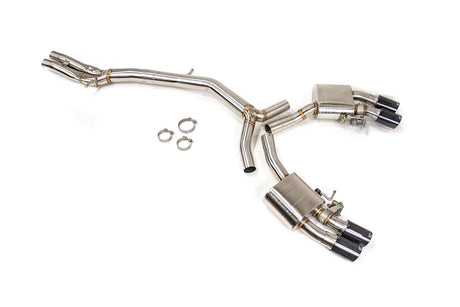 VR Performance Audi RS5 B9 Stainless Valvetronic Exhaust System with Carbon Tips - FD Racing