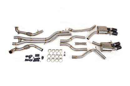 VR Performance Audi S4 S5 B9 Stainless Valvetronic Exhaust System with Carbon Tips