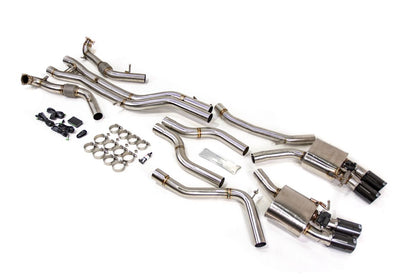 VR Performance Audi S4 S5 B9 Stainless Valvetronic Exhaust System with Carbon Tips