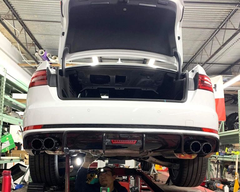 VR Performance Audi S4 S5 B9 Stainless Valvetronic Exhaust System with Carbon Tips