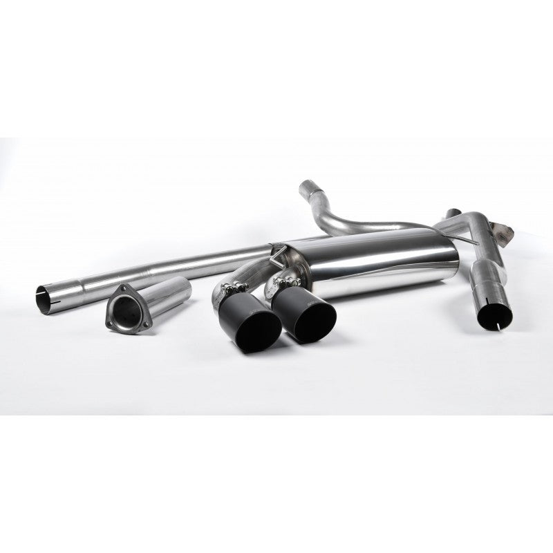 Milltek Downpipe-back Non-resonated Black OEM-Style Exhaust | Audi Coupe UR Quattro 10V Turbo A3 1981-1989 - FD Racing