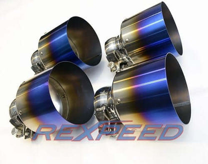 Rexpeed Nissan GTR Exhaust with Titanium Tips