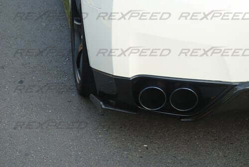 Rexpeed Nissan GTR Carbon Jun Rear Bumper Extensions - FD Racing