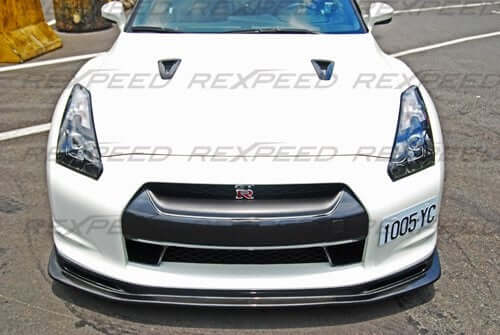 Rexpeed Nissan GTR Top Secret Style Carbon Splitter