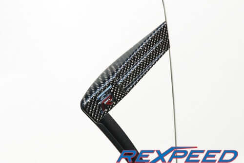 Rexpeed Nissan GTR Carbon Fibre Logo Wing Cover Matte