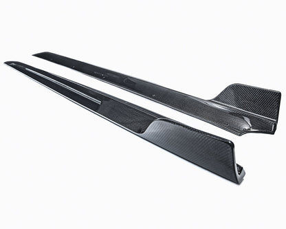 VR Aero Gloss Carbon Fiber Side Skirts Tesla Model 3 2018+