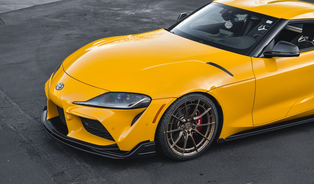 VR Aero Carbon Fiber 4 Piece Front Lip Toyota A90 Supra 2020+